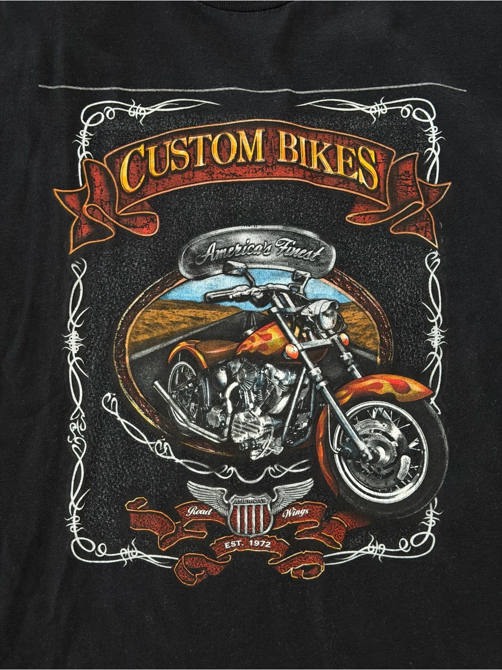 Vintage Custom Bikes Motorcycle Graphic T-Shirt, Size XL - Fits Medium/Large - Picture 3 of 4